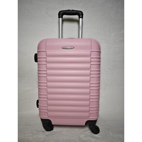 Maxell Közepes méretű rózsaszín bőrönd, 65cmx45cmx26cm-keményfalú