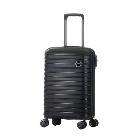Vanille nagy méretű fekete bőrönd, 72cmx49cmx32cm-keményfalú