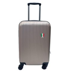   Dolce  szürke , Magasság: 5cm kerék+ 50cm szélesség: 35cm mélység: 23cm-kis méretű, keményfalú bőrönd