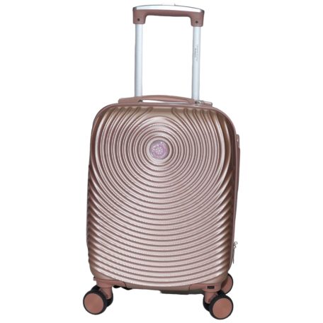 New Love rosé keményfalú bőrönd 56cm x 36cm x 21cm-kis méretű bőrönd