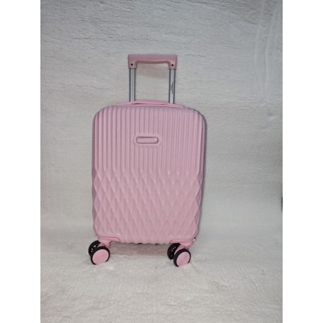 Fancy rózsaszín keményfalú bőrönd  75cmx51cmx29cm-nagy méretű bőrönd