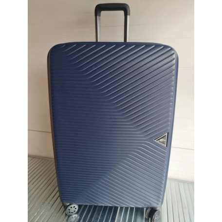 Prism közepes méretű kék bőrönd, 62cmx45cmx26cm-keményfalú