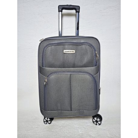 Zhosy közepes méretű szürke bőrönd 62x40x24cm