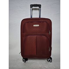 Zhosy kabin méretű bordó bőrönd 48x33x20cm