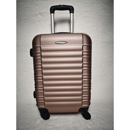 Maxell kis méretű rosé bőrönd, 55cmx38cmx21cm-keményfalú