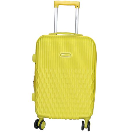 Fancy sárga keményfalú bőrönd  66cmx43cmx27cm-közepes méretű bőrönd