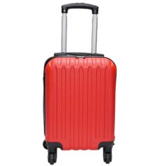   Like piros keményfalú bőrönd 38cmx29cmx19cm-kis méretű kabin bőrönd