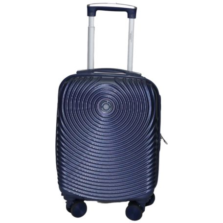 New Love navy keményfalú bőrönd 56cm x 36cm x 21cm-kis méretű bőrönd