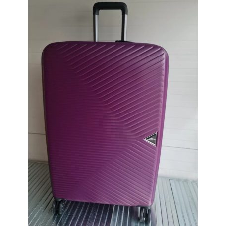 Prism közepes méretű padlizsán bőrönd, 62cmx45cmx26cm-keményfalú